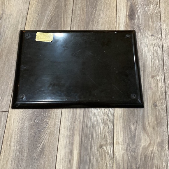 VINTAGE COUROC Owl Black Serving Tray Large - Picture 8 of 13